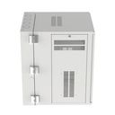 Gabinete PanZone de Montaje en Pared, de 19in, Puerta con Ventana de Seguridad, 18 UR, 762mm de Profundidad, Color Blanco