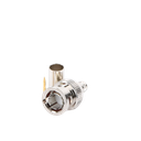 Conector BNC Macho en 75 Ohm, de Anillo Plegable para RG-59/U, Níquel/ Oro/ Teflón.