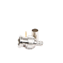 Conector BNC Macho en 75 Ohm, de Anillo Plegable para RG-59/U, Níquel/ Oro/ Teflón.