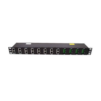 Gabinete de 24 Canales para Montaje en Rack, Compatible con el Módulo de protección DTK-NETMS
