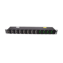 Gabinete de 24 Canales para Montaje en Rack, Compatible con el Módulo de protección DTK-NETMS