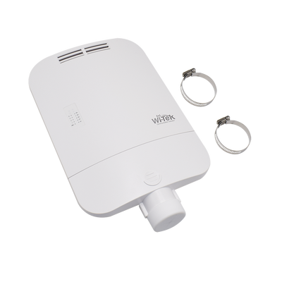 Switch CCTV PoE para exterior / No administrable / Con 4 puertos Gigabit PoE af/at + 1 Puertos Uplink Gigabit + 1 x SFP Gigabit / Presupuesto 65 W / Ideal para Aplicaciones de Videovigilancia