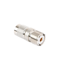 Adaptador en Línea de Conector TNC Macho a Conector UHF Hembra (SO-239), Níquel/ Oro/ Teflón.
