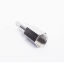 Conector FME Macho de anillo plegable para cable RG-58/U, Niquel/ Oro/ Teflón.