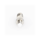 Adaptador en Línea, de Conector TNC Hembra a FME Hembra, Niple Europeo, Níquel/ Oro/ Teflón.