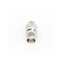 Adaptador en Línea, de Conector TNC Hembra a FME Hembra, Niple Europeo, Níquel/ Oro/ Teflón.