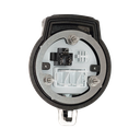 Dispositivo Circular de Puertos de Acceso a Datos, Con Dos Espacios Para Módulos Mini-Com y Un Receptáculo NEMA 5-15R, Protección IP66, de 3" de Diámetro