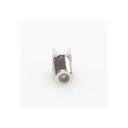 Conector F Hembra para PCB de Montaje Vertical, Níquel/ Estaño/ Polietileno.