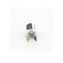 Conector F Hembra para PCB de Montaje Vertical, Níquel/ Estaño/ Polietileno.