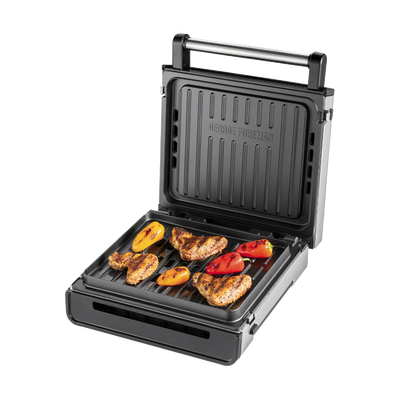 PARRILLA ELÉCTRICA DE HUMO, ACERO INOXIDABLE.