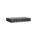 Router Balanceador PoE Cloud 10 puertos gigabit (8 puertos PoE), soporta 4x WAN configurables, hasta 200 clientes con desempeño de 600 Mbps asimétricos
