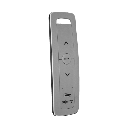 Control remoto 5 canales para motores de persiana Somfy con señal inalámbrica, instrucciones: sube, baja y detener, con posición favorita programada.