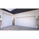 Puerta de Garage de alta calidad, Color blanco 14x7 pies,  AISLADA, Estilo Americana , CUADRO CORTO.