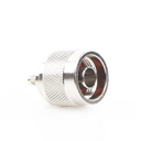 Conector N Macho de Anillo Plegable para Cables Coaxiales LP-142, LP-195, RG-58/U, RG-142/U, LMR-195, Níquel/ Oro/ Teflón.â€‹
