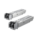 UFiber Módulo SFP, transceptor MiniGibic MultiModo 1.25 Gbps, distancia 550m, conectores LC, paquete de 2 piezas