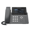 Teléfono IP Wi-Fi, Grado Operador, 14 líneas SIP con 6 cuentas, pantalla LCD  5", puertos Gigabit, Bluetooth, PoE, codec Opus, IPV4/IPV6 con gestión en la nube GDMS