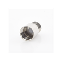 Conector UHF Hembra (SO-239) en Línea de Rosca para RG-8/U, 9913, LMR-400, Níquel/ Plata/ Teflón.