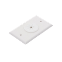 Placa de Pared, con Orificio y Grommet, Ideal para Pasar Cables