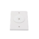 Placa de Pared, con Orificio y Grommet, Ideal para Pasar Cables