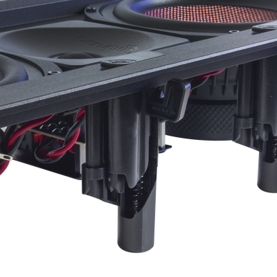 BOCINA DE PARED | 2 WOOFERS DE FIBRA DE CARBONO 6.5'' | TWEETER DE TITANIO 1'' | 200W