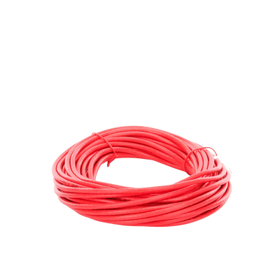 Cable de Parcheo Slim UTP Cat6A - 10 Metros (32.81 Pies) Rojo Diámetro Reducido (28 AWG)