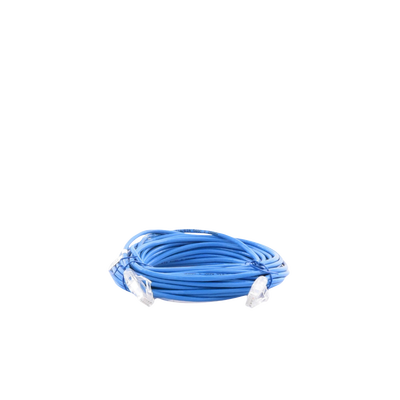 Cable de Parcheo Slim UTP Cat6A - 10 Metros (32.81 Pies) Azul, Diámetro Reducido (28 AWG)