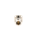 Conector N Hembra de Montaje de Panel con 4 perforaciones a 12.7 mm, soldable.