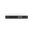 Switch PoE+ Gigabit Administrable / 8 puertos 10/100/1000 Mbps + 2 Puertos SFP Uplink / Hasta 120W / Compatible con GWN Cloud.