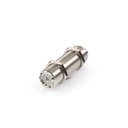 Adaptador Pasamuros de Doble UHF Hembra (SO-239), Montaje para Panel con Rosca Estándar.