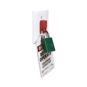 Dispositivo de Bloqueo LOTO para Interruptores Eléctricos de Palanca, de 15.2 x 22.3 mm, Color Rojo