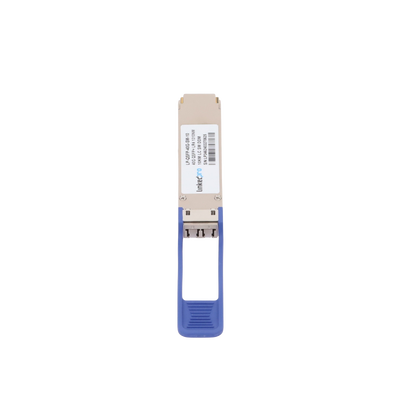 Transceptor Óptico QSFP+ (Mini-Gbic) / Monomodo 1310 nm / 40 Gbps / 40GBASE-LR4 / Conectores LC/UPC Dúplex / DDM / Hasta 10 km