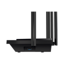 Router WiFi 6 Doble Banda / AX5400 MU-MIMO 4X4 y OFDMA / 1 puerto WAN 10/100/1000 Mbps / 4 puertos LAN 10/100/1000 Mbps / 1 puerto USB 3.0 /  6 potentes antenas / Administración App (Tether) o Página web / Protección HomeShield