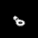 Zapata Terminal de Ojillo para Tornillo 3/8 " (10 mm)  y Calibre 8 AWG.