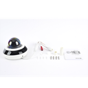 Mini Domo PTZ IP 2 Megapixel / 4X Zoom / H.265+ / 20 mts IR EXIR / WDR 120dB / PoE / IK10 / Exterior IP66 / Ultra Baja Iluminación / Micrófono Integrado / PoE