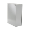 Gabinete Ventilado de Acero IP55 Uso en Exterior (500 x 700 x 250 mm) con Placa Trasera Interior Metálica y Compuerta Inferior Atornillable. Incluye Ventilador, Ventilas, filtros, Chapas y Llave T.