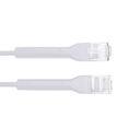 Mini Patch Cord Cat6 Ultra Slim 1 Metro (3.28 Pies) Blanco ? Ahorra Espacio sin Organizadores, con Bota Flexible