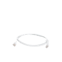 Mini Patch Cord Cat6 Ultra Slim 1 Metro (3.28 Pies) Blanco ? Ahorra Espacio sin Organizadores, con Bota Flexible