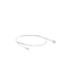 Mini Patch Cord Cat6 Ultra Slim 1 Metro (3.28 Pies) Blanco ? Ahorra Espacio sin Organizadores, con Bota Flexible