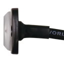 Luz Auxiliar de 12 LED, Rojo/Azul, SAE, Bisel Negro, Lente Transparente