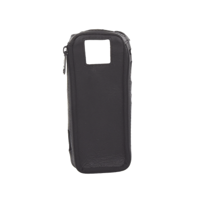 Funda Reforzada en Piel para Cinto, con Cierre y Amplio Visor Frontal Transparente para Radios Aéreos IC-A25.