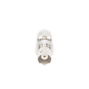 Adaptador en Línea, de Conector Mini UHF Macho a BNC Hembra, Níquel/ Oro/ Teflón.