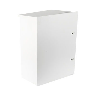 Gabinete para instalación de 2 Baterías PL110D12, Fabricado en Lámina Galvanizada, Accesorios para piso o poste (No incluidos)