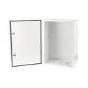 Gabinete para instalación de 2 Baterías PL110D12, Fabricado en Lámina Galvanizada, Accesorios para piso o poste (No incluidos)