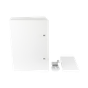 Gabinete para instalación de 2 Baterías PL110D12, Fabricado en Lámina Galvanizada, Accesorios para piso o poste (No incluidos)