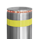 Bolardo Hidráulico Antiembestida 220 mm × 600 mm / Acero Inoxidable 304 / 200,000 J de Resistencia al Impacto / Bomba Hidráulica Integrada / Ciclo de 4 seg / 100 Ciclos por Hora