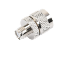 Adaptador en Línea de Conector Mini UHF Hembra a UHF Macho (PL-259), Níquel/ Oro/ Teflón.