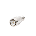 Adaptador en Línea de Conector Mini-UHF Hembra a TNC Macho, Níquel/ Oro/ Teflón.