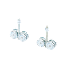 ECO KIT 4C - M / Kit de Carretillas de Cuatro Ruedas / Carga Soportada de 150 lbs / Incluye Dos Carretillas Para Puertas Colgantes