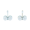 ECO KIT 4C - M / Kit de Carretillas de Cuatro Ruedas / Carga Soportada de 150 lbs / Incluye Dos Carretillas Para Puertas Colgantes