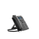 Teléfono IP empresarial para 2 lineas SIP con pantalla LCD,  Puertos Gigabit, Códec Opus, conferencia de 6 vías, PoE.